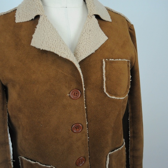 ❤️3/$35 Velvet Graham Spencer Blazer Faux Suede - Picture 4 of 5